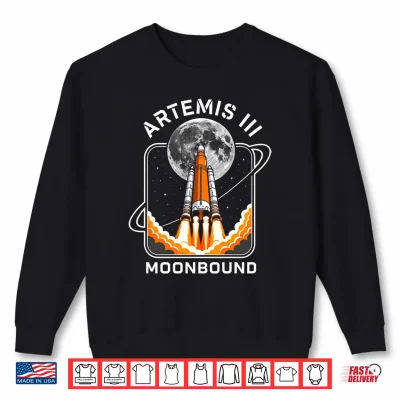 Sweatshirt Artemis III Moonbound Performance Shirt 1