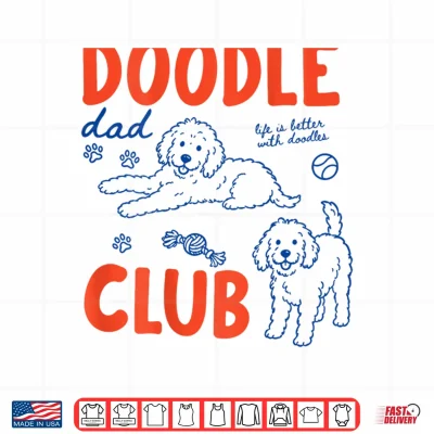 Doodle Dad Club Dog Dad Golden Doodle Father'S Day Shirt 4 Design Doodle Dad Club Dog Dad Golden Doodle Fathers Day Shirt 1