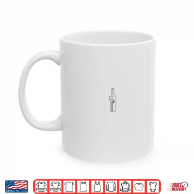 Engineering Meets Winemaking Split Bottle Design Shirt 3 Mug Engineering Meets Winemaking Split Bottle Design Shirt 1