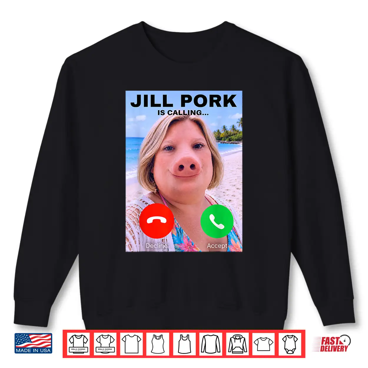 Jill Pork Funny Answer Call Phone Shirt Brainrot Shirt Jill Pork Funny Answer Call Phone Shirt Brainrot Shirt
