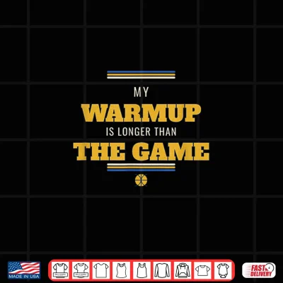 Design Old Man Basketball My Warmup is Longer Than The Game Shirt 1