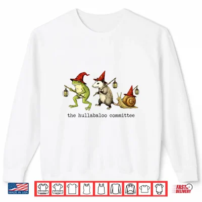 The Hullabaloo Committee Frog Opossum Snail Wizard Title Shirt 2 Sweatshirt The Hullabaloo Committee Frog Opossum Snail Wizard Title Shirt 1