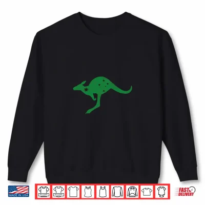Sweatshirt Australia Kangaroo Aussie ROO Flag Roundel Sports Military Long Sleeve Shirt