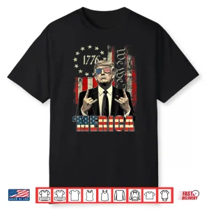 Merica 250 American Years 1776 2026 Trump 250Th Anniversary Shirt