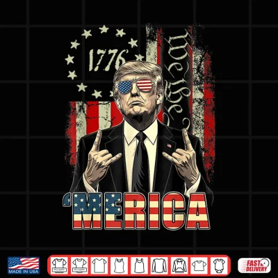 Design Merica 250 American Years 1776 2026 Trump 250th Anniversary Shirt