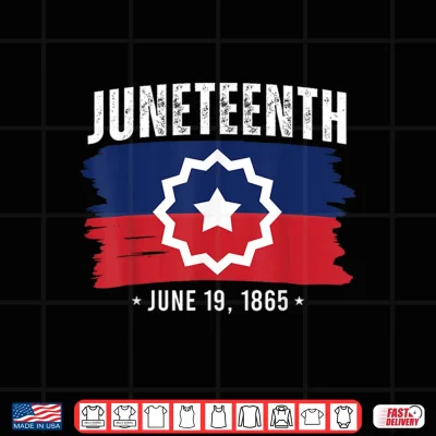 Design Red White Blue Juneteenth 1865 Meaning Black History Freedom Shirt