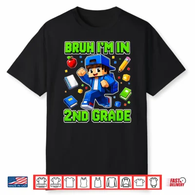 2Nd Grade For Boys Back To School First Day Second Grade Shirt