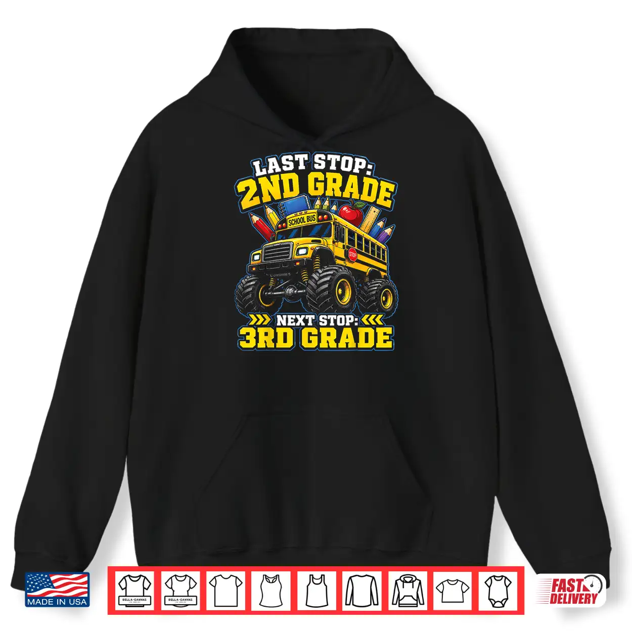 2Nd Grade Graduation Next Stop 3Rd Grade School Bus Shirt 2Nd Grade Graduation Next Stop 3Rd Grade School Bus Shirt