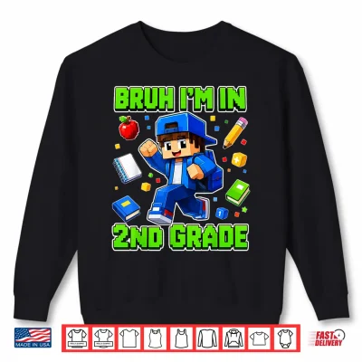2Nd Grade For Boys Back To School First Day Second Grade Shirt 2 Sweatshirt 2nd Grade for Boys Back to School First Day Second Grade Shirt