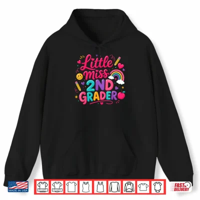 Back To School Little Miss 2Nd Grader Rainbow Girl Shirt 1 Hoodie Back to School Little Miss 2nd Grader Rainbow Girl Shirt