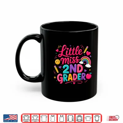 Back To School Little Miss 2Nd Grader Rainbow Girl Shirt 3 Mug Back to School Little Miss 2nd Grader Rainbow Girl Shirt