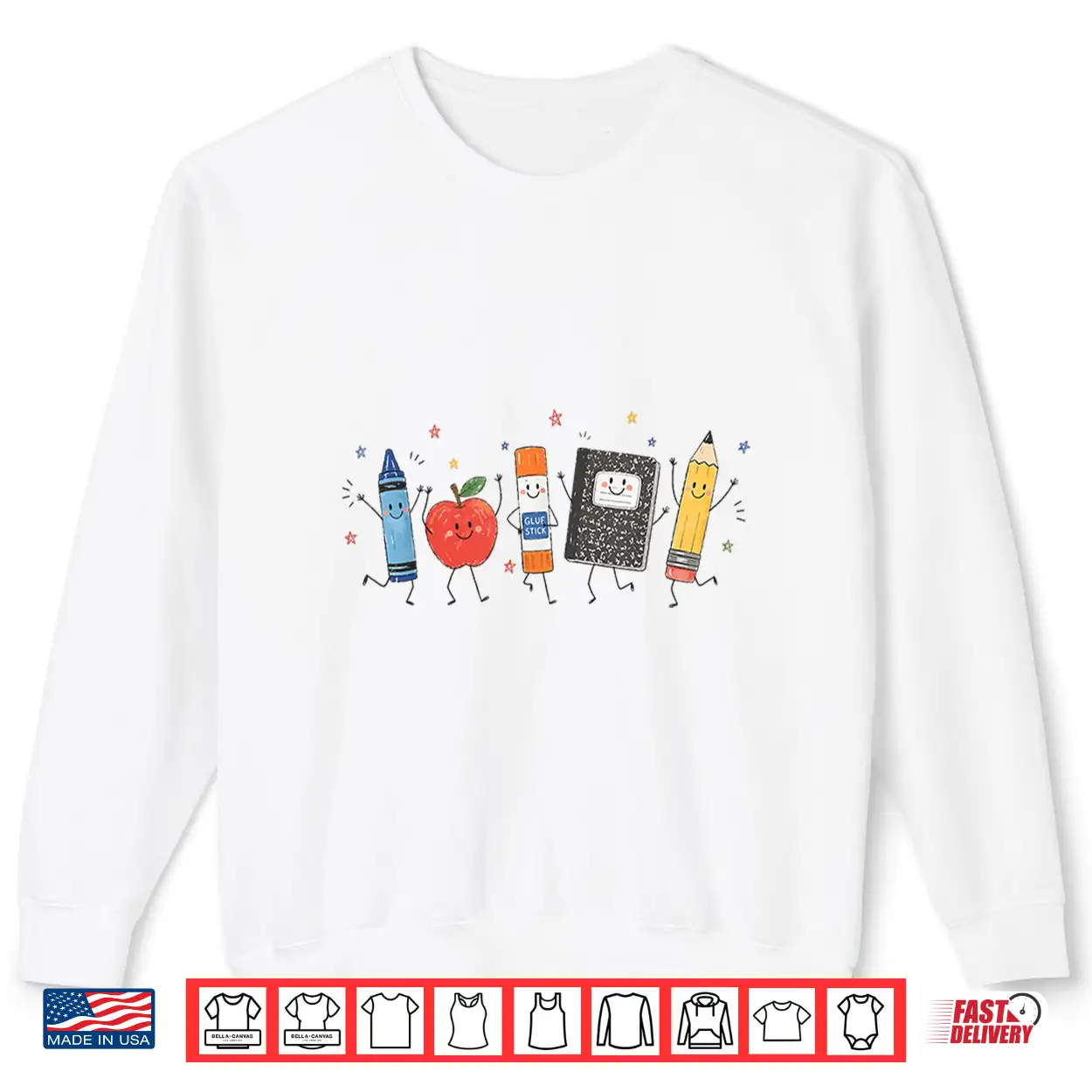 Cute Apple Pencil Notebook Back To School Student Teacher Shirt Cute Apple Pencil Notebook Back To School Student Teacher Shirt