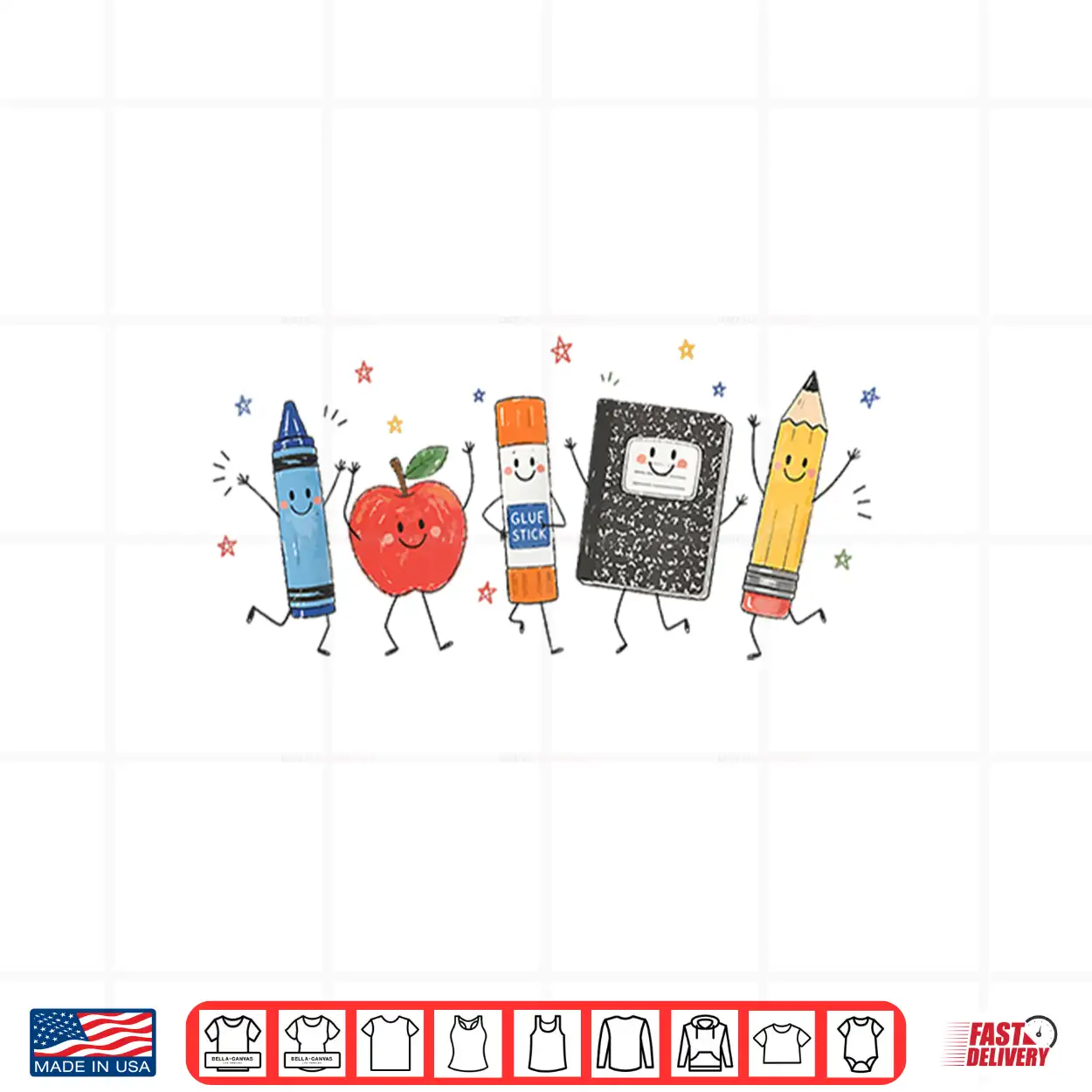 Cute Apple Pencil Notebook Back To School Student Teacher Shirt Cute Apple Pencil Notebook Back To School Student Teacher Shirt