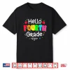 Hello Fourth Grade Boy Girl Teacher Back To School 4Th Grade Shirt