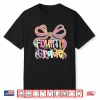 Preppy Fourth Grade Back To School Coquette Bow Teacher Kids Shirt