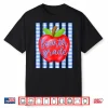 Striped Apple Fourth Grade Back To School Teachers Kids Shirt