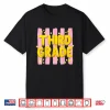 Striped Third Grade Teacher Student First Day Of 3Rd Grade Shirt