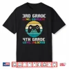 3Rd Grade Level Complete 4Th Unlocked Back School Video Game Shirt