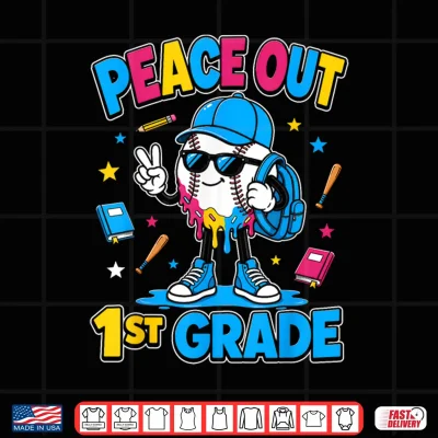 1St Grade Back To School Boys Baseball Ice Cream Drip Shirt 4 Design 1st Grade Back to School Boys Baseball Ice Cream Drip Shirt