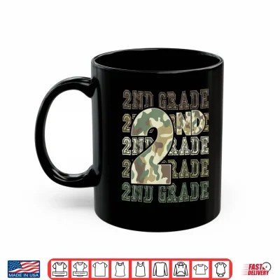 Mug Camo 2nd Grade Squad First Day of School Boy Girl Teacher Shirt