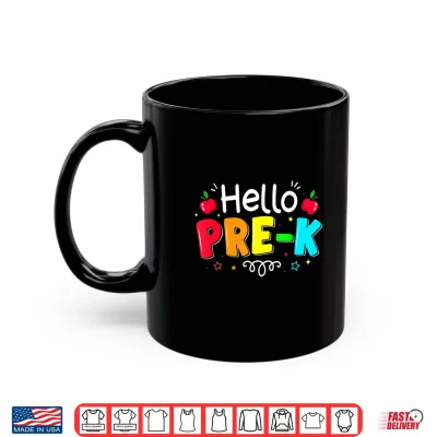 Mug Hello Preschool Boy Girl Teacher Back to School Pre k Shirt