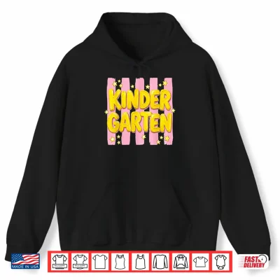 Striped Kindergarten Teacher Student First Day Of School Kid Shirt 1 Hoodie Striped Kindergarten Teacher Student First Day of School Kid Shirt