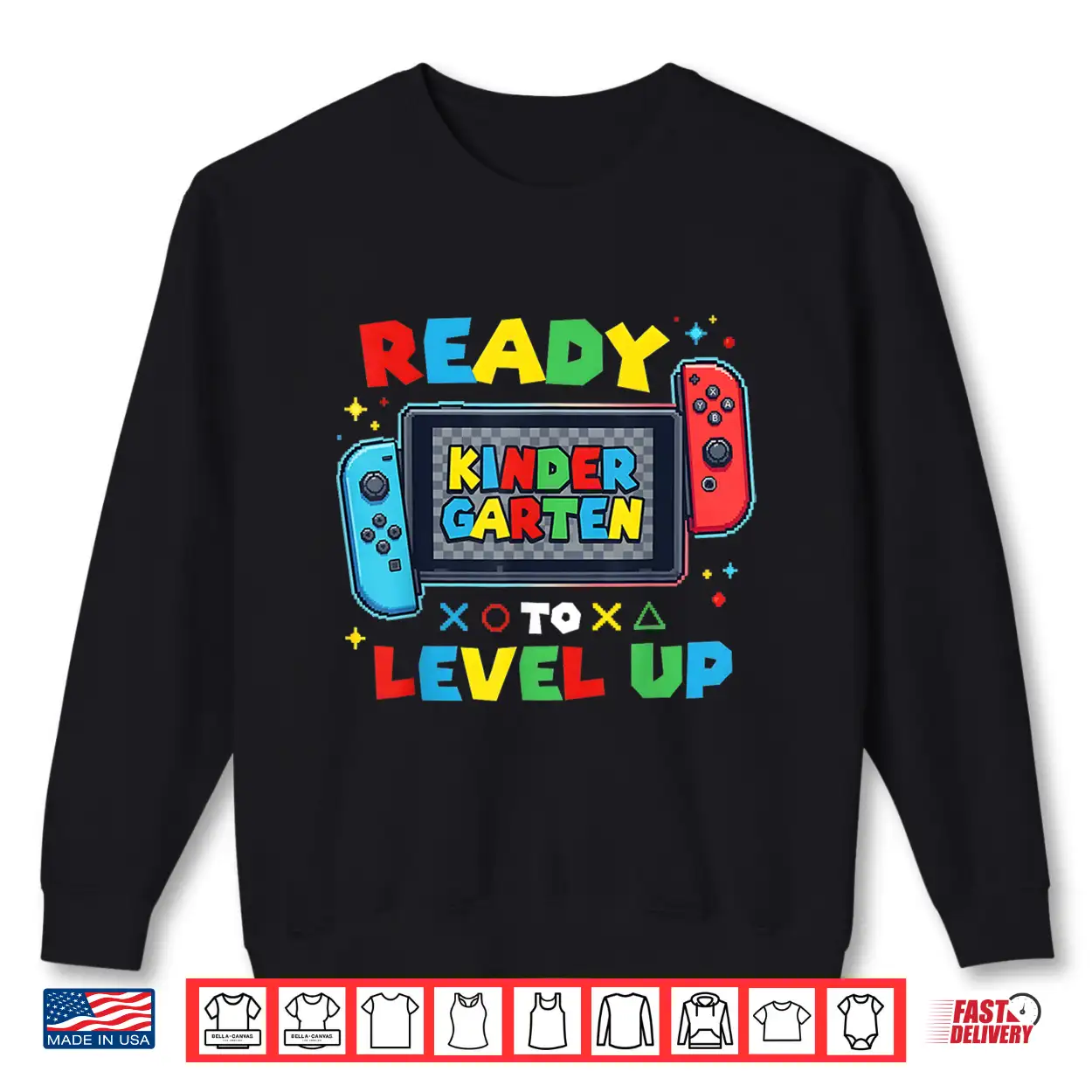 Ready To Level Up Gamer Kindergarten Boys Back To School Shirt Ready To Level Up Gamer Kindergarten Boys Back To School Shirt