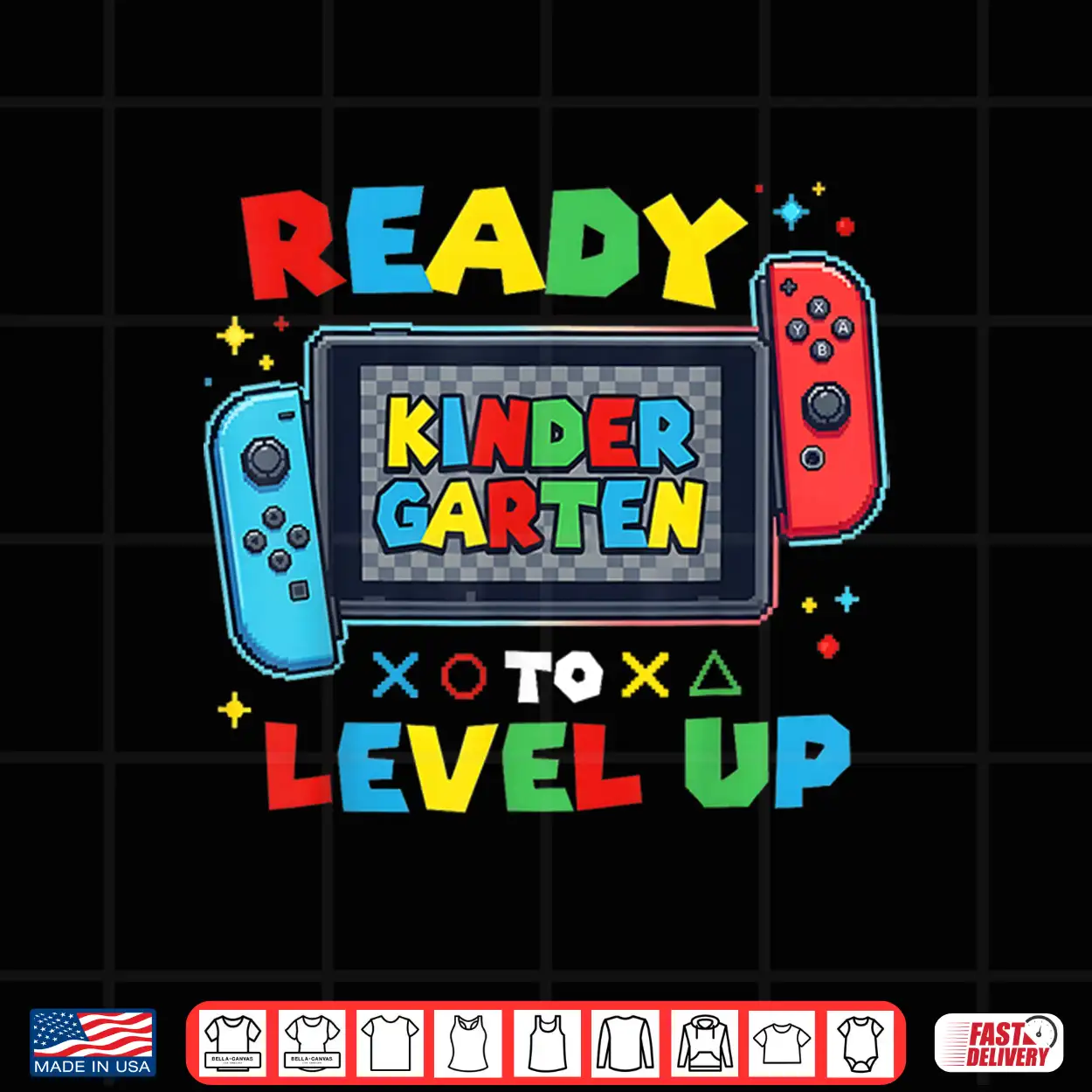 Ready To Level Up Gamer Kindergarten Boys Back To School Shirt Ready To Level Up Gamer Kindergarten Boys Back To School Shirt