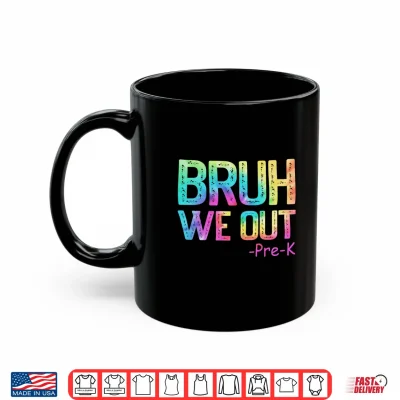 Mug Vintage Bruh We Out Pre K Graduate Last Day of School Pre K Performance Shirt
