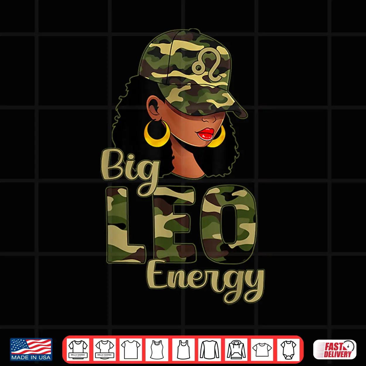 Big Leo Energy Black Culture Camo Cap Hat Zodiac Sign Shirt Big Leo Energy Black Culture Camo Cap Hat Zodiac Sign Shirt