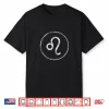 Leo Leon Round Zodiac Sign Astrology Dark Color Shirt