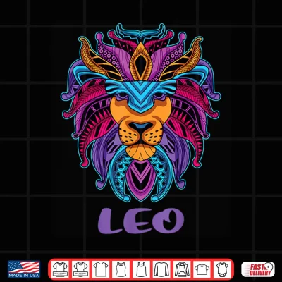 Leo Lion Zodiac Symbol Horoscope Astrology Shirt Birthday Shirt 4 Design Leo Lion Zodiac Symbol Horoscope Astrology Shirt Birthday