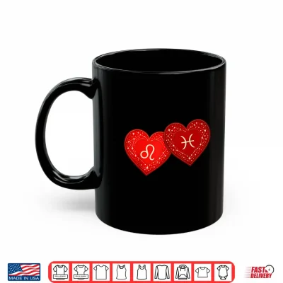 Mug Leo Pisces Zodiac Shirt Valentines Day Zodiac Romance Mystic Shirt