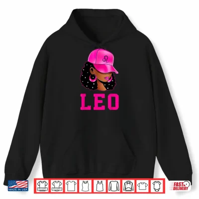 Hoodie Leo Queen Sassy Black Culture Afro Zodiac Sign Shirt