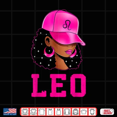 Design Leo Queen Sassy Black Culture Afro Zodiac Sign Shirt