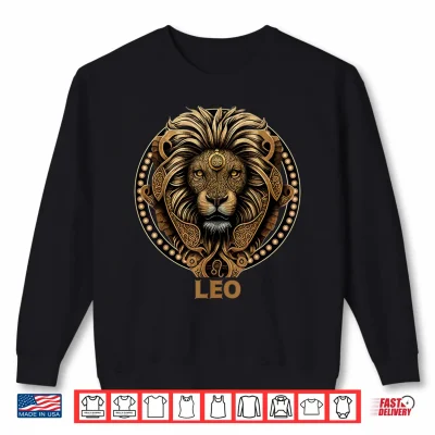 Sweatshirt Leo Zodiac Astrology Symbol Lion Constellation Shirt