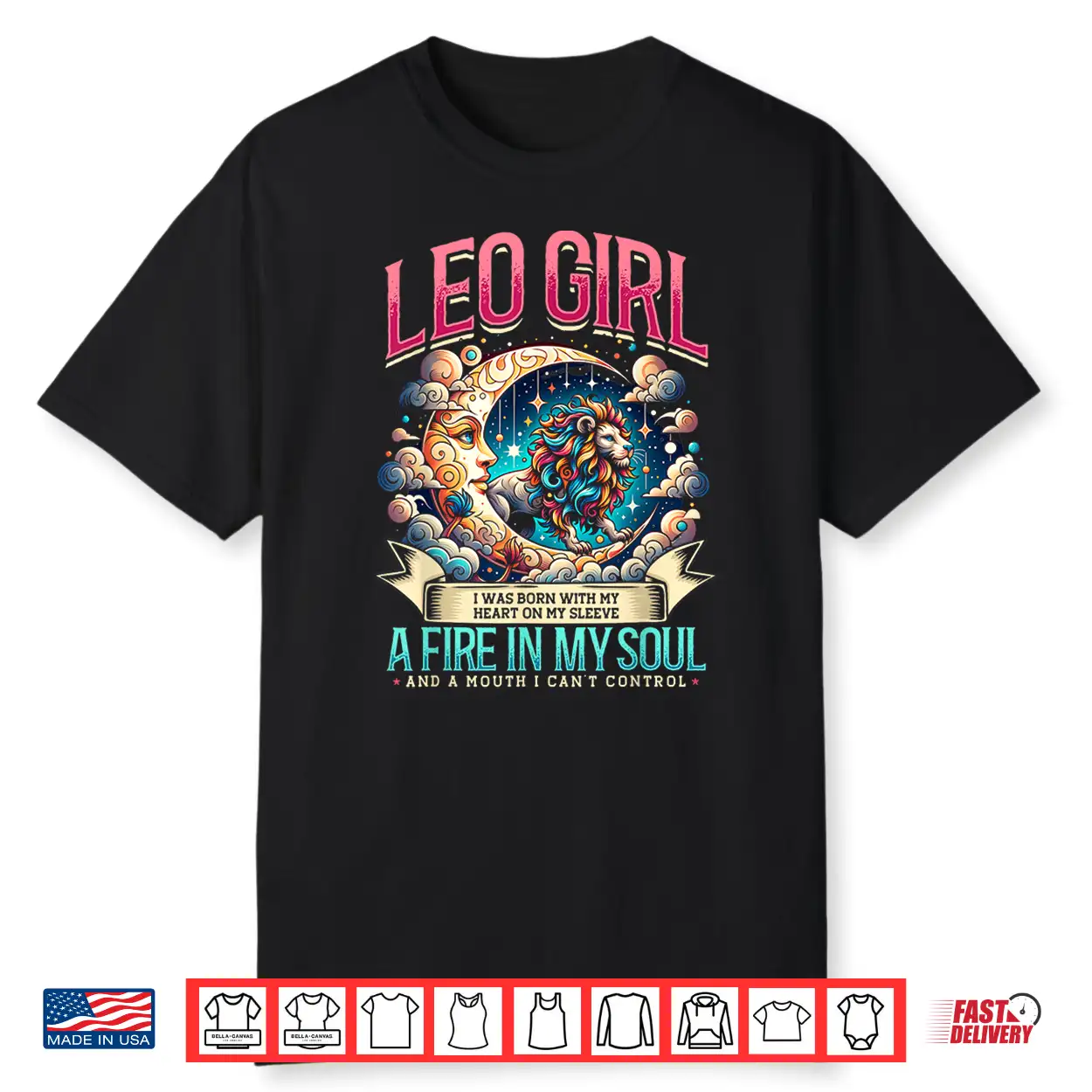 Leo Zodiac Sign Moon Astrology Star Sign Leo Shirt Leo Zodiac Sign Moon Astrology Star Sign Leo Shirt