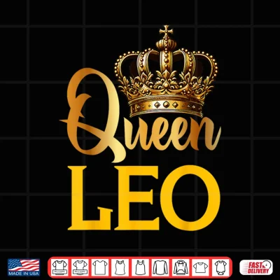 Design Queen Leo Lion Zodiac Sign Crown Shirt