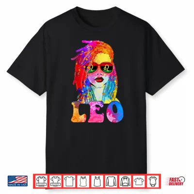 Leo Loc’D Woman Black Queen Art Zodiac Birthday Shirt