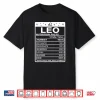 Leo Nutritional Style Zodiac Design Leo Shirt