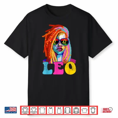 Leo Queen African American Loc’D Women Zodiac Sign Shirt