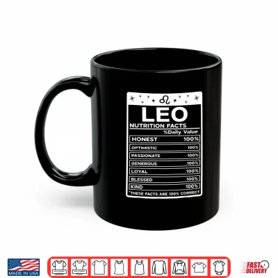 Mug Leo Nutritional Style Zodiac Design Leo Shirt