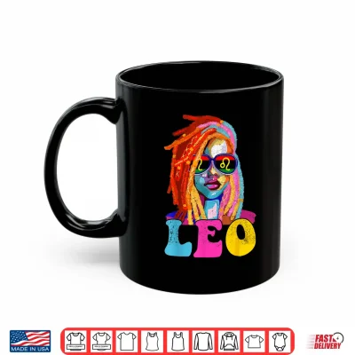 Mug Leo Queen African American Locd Women Zodiac Sign Shirt