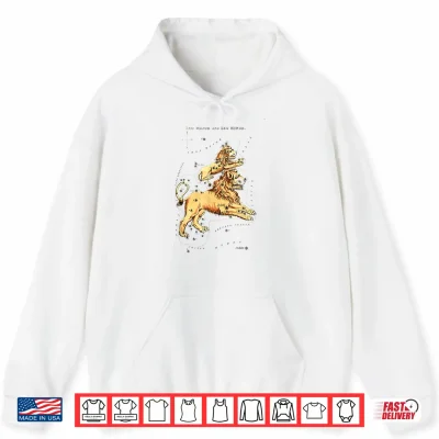 Hoodie Vintage Leo Zodiac Sign Leo stars constellations Shirt
