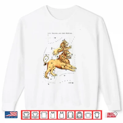 Sweatshirt Vintage Leo Zodiac Sign Leo stars constellations Shirt