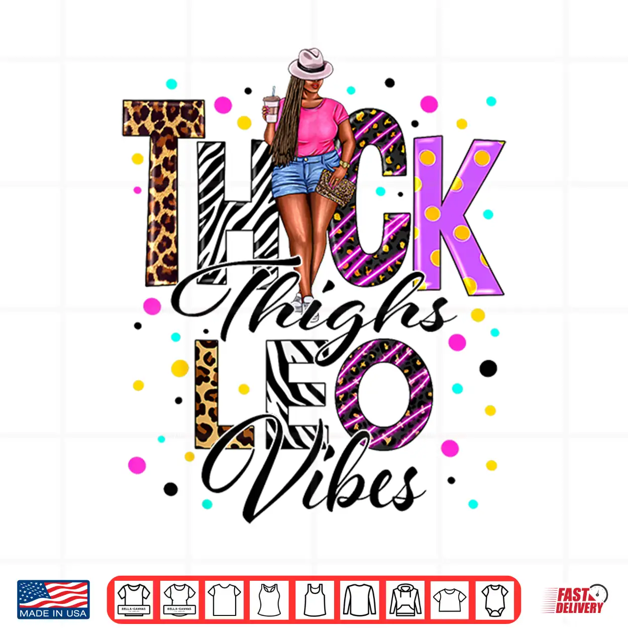 Thick Thighs Leo Vibes Zodiac Sign Coffee Black Women Shirt Thick Thighs Leo Vibes Zodiac Sign Coffee Black Women Shirt