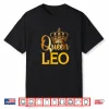Womens Queen Leo Lion Zodiac Sign Crown Shirt