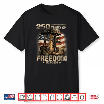 250 Years American 1776 2026 Christian Patriotic 4Th Of July Shirt