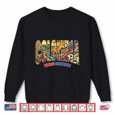 Sweatshirt Colombia Country Colombian Flag for Men Women Kids Shirt 1