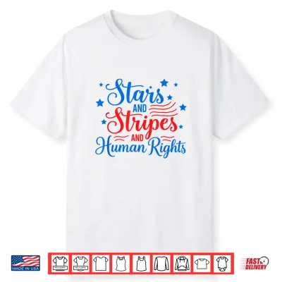 Stars Stripes Human Rights 250 Years Equality Shirt